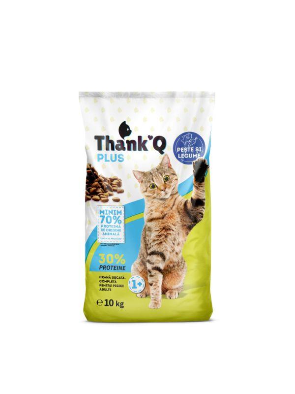 Hrana uscata pentru pisici Thank’Q cu aroma de peste 10 kg - DalisPet