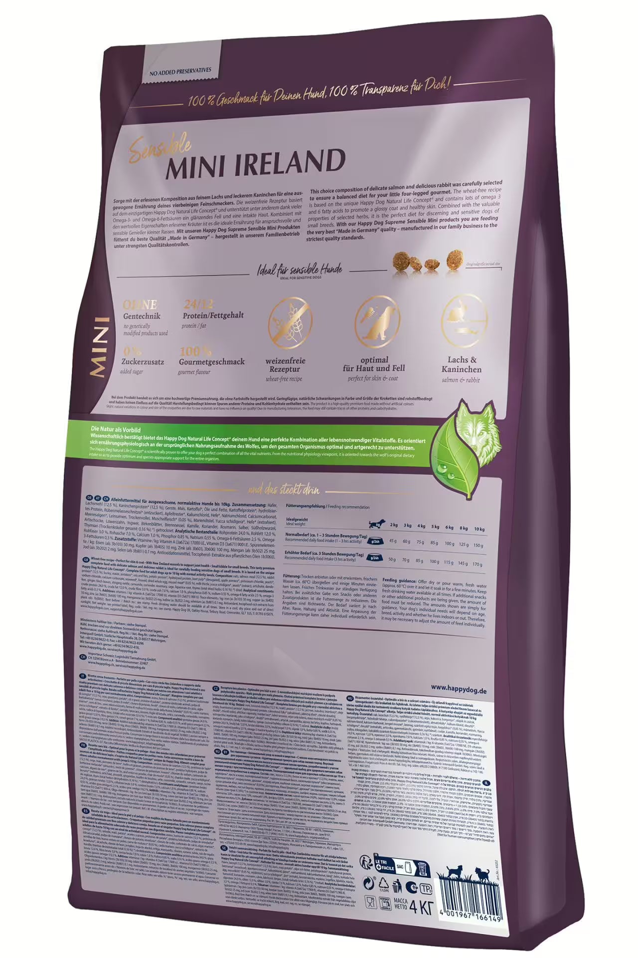 Alimentatie completa happy dog mini ireland | DalisPet