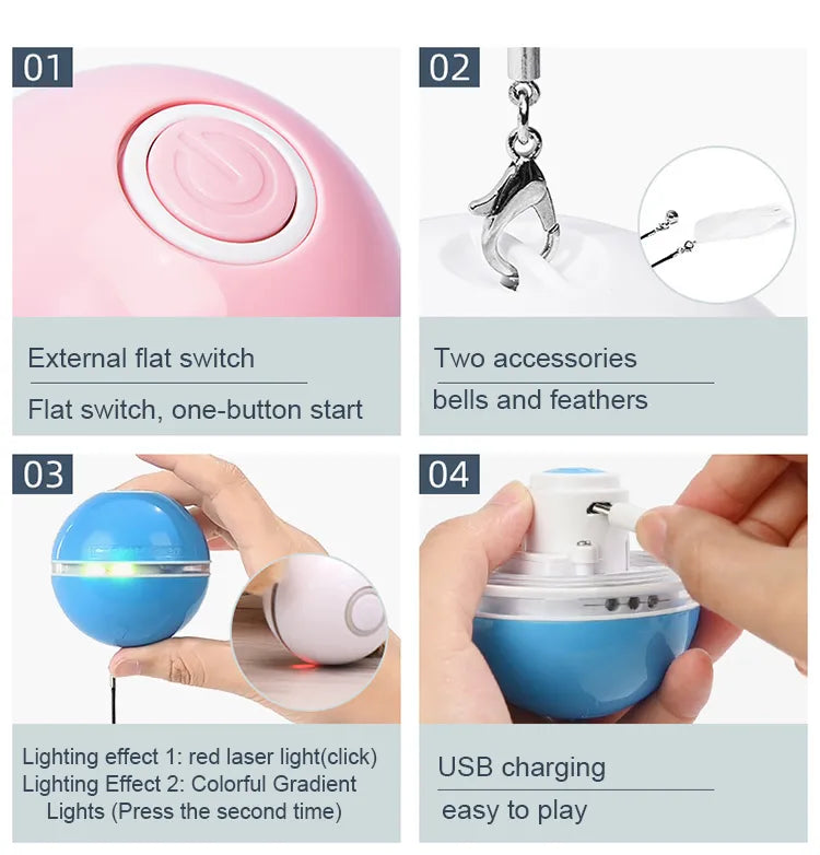 Jucarie Smart Ball Reincarcabila, cu accesoriu