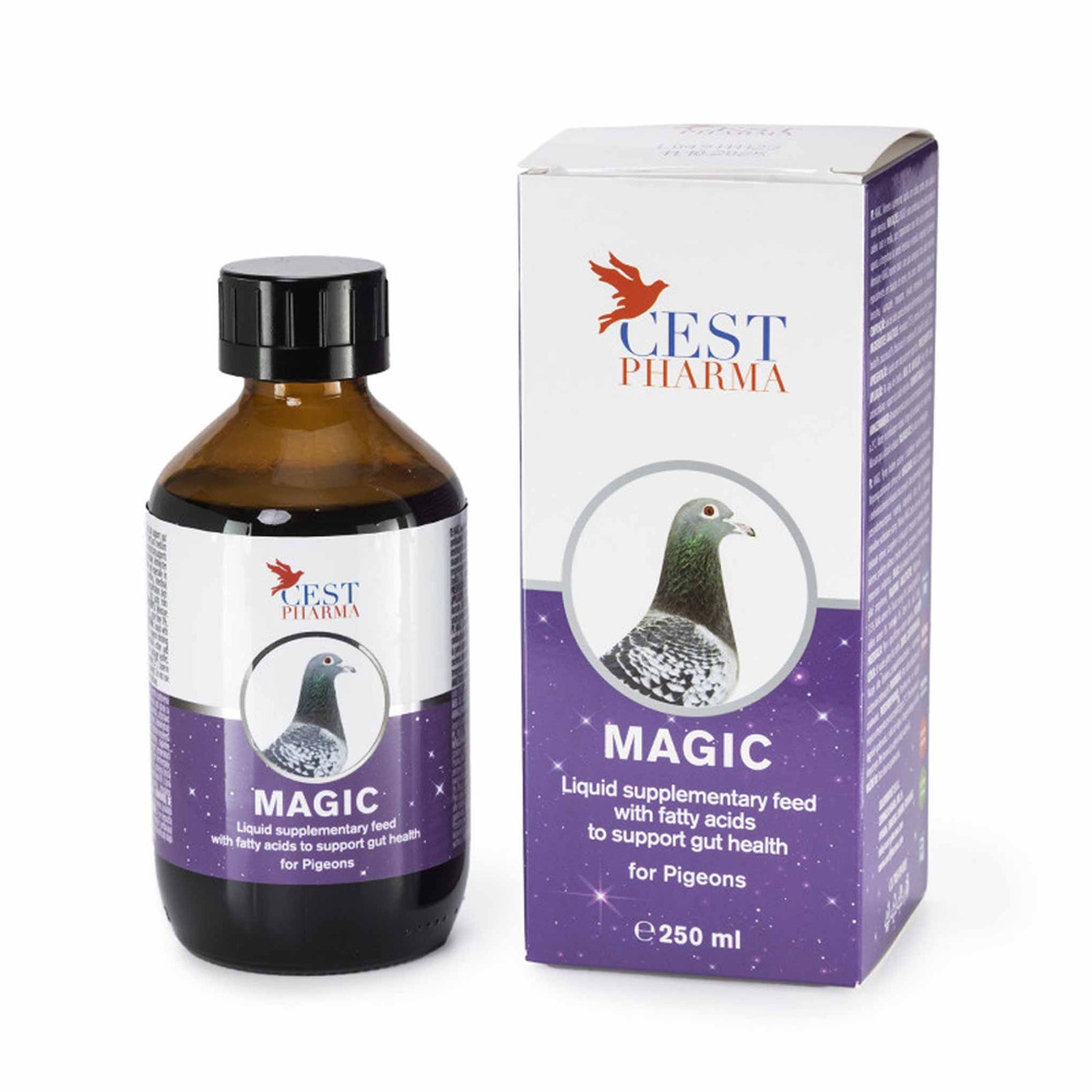 Cest Pharma Magic liquid supplement for pigeons, 250 ml for gut health support