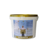 8 kg white plastic bucket with gold lid labeled Derabu Koopman Variamix mineral supplement