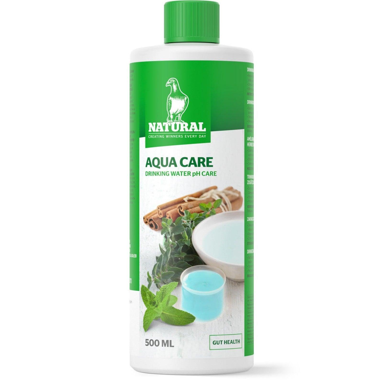 Natural Aqua Care drinking water pH care supplement bottle 500ml with herbs and cinnamon