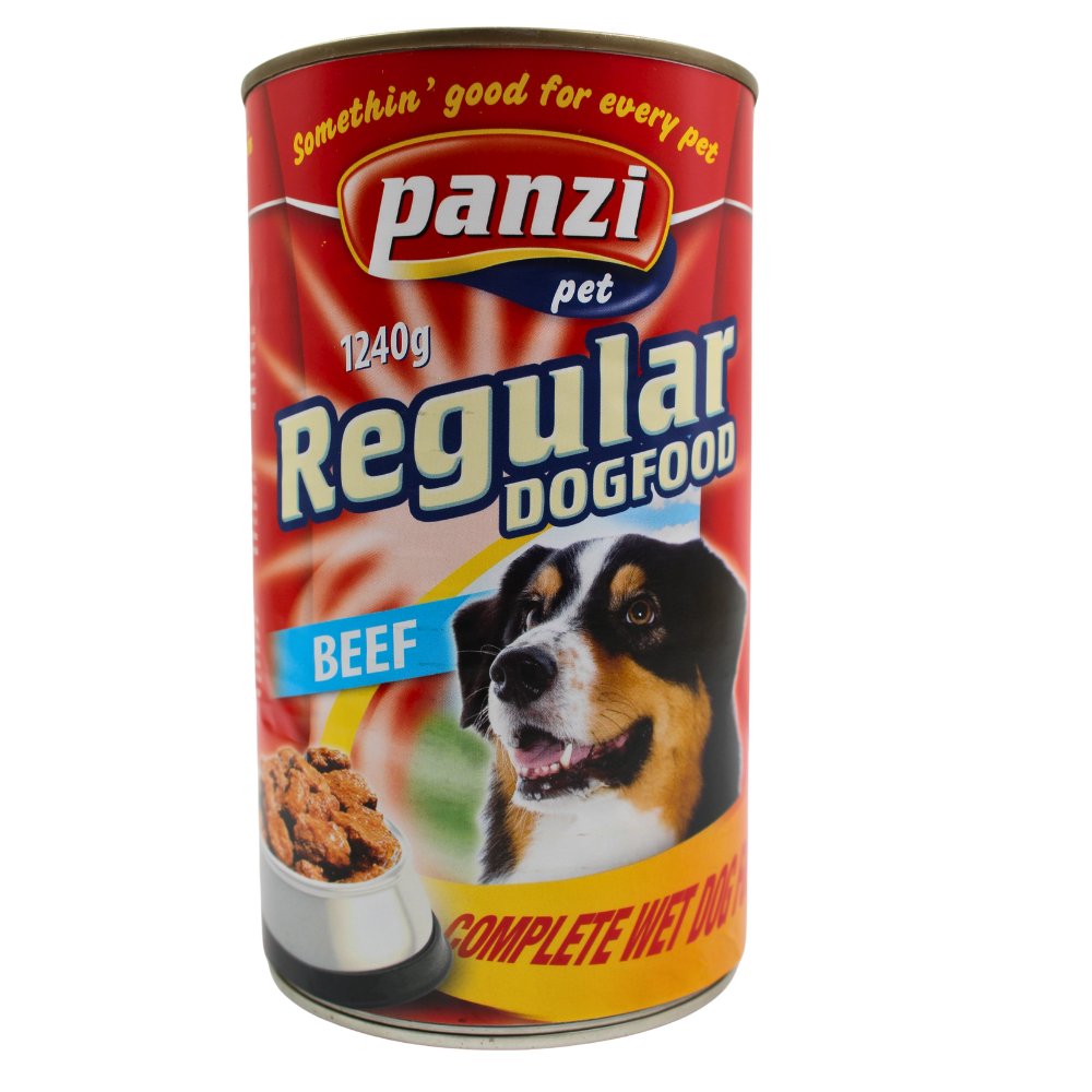 Panzi Regular hrană umedă câini adulți cu vită 