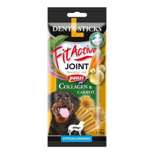 Panzi FitActive Joint dog dental sticks with collagen and carrot, hypoallergenic, 170g pack
