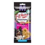 Panzi Fit Active Denta-Sticks dog treats for digestion with rosemary and curcuma, hypoallergenic, 150g