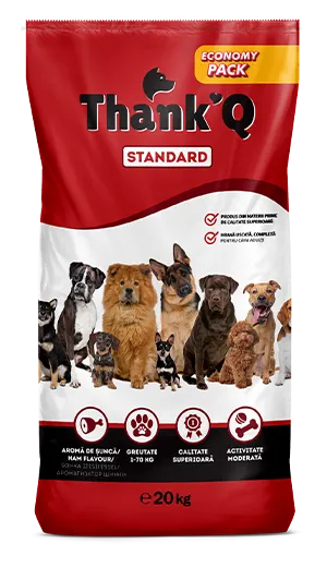 ThankQ Standard Șuncă – hrană uscată pentru câini adulți 20 kg